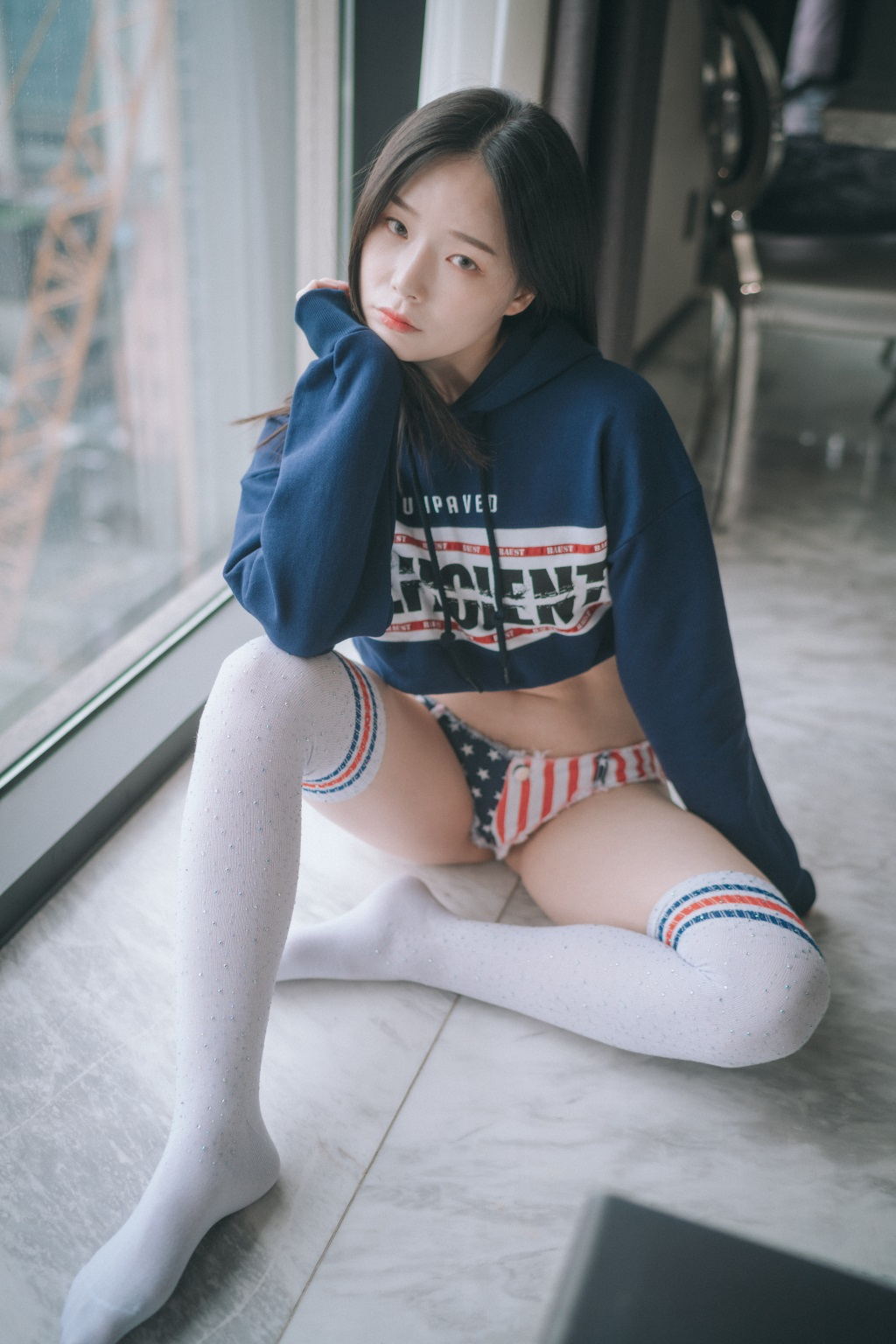 韩模写真@[DJAWA] NO.207 Pia – The Stars and Stripes [83P/2.07G] 其它写真-第1张