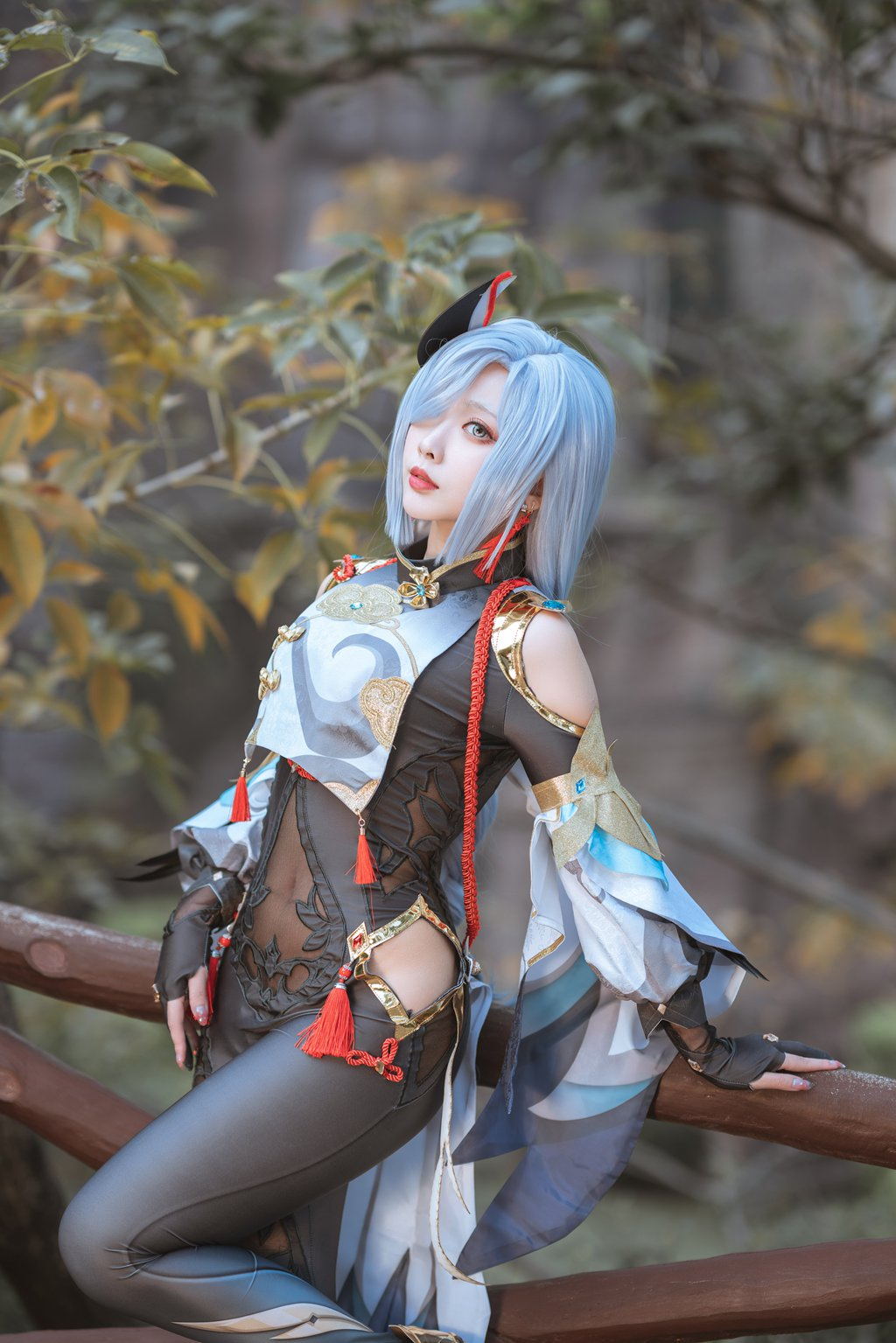 网红Coser@宮本桜  申鹤[22P-269M] 网红写真-第1张