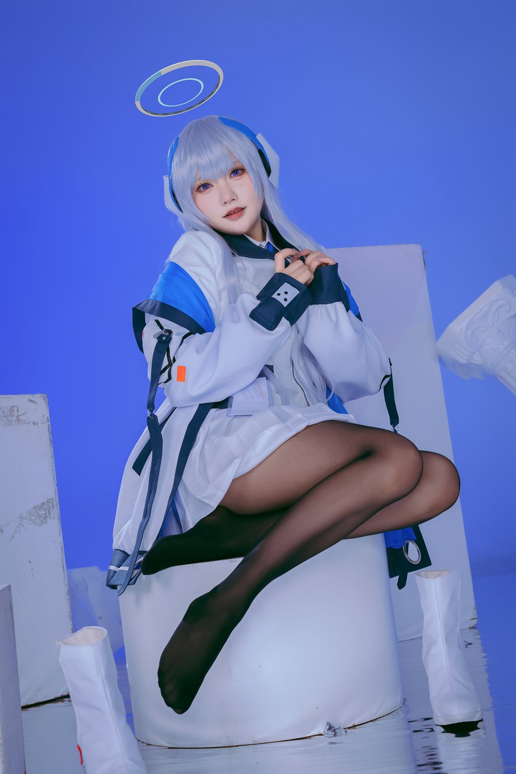 网紅Coser@是一只熊仔吗 蔚蓝档案 生盐诺亚[100P-272.6M] 网红写真-第4张