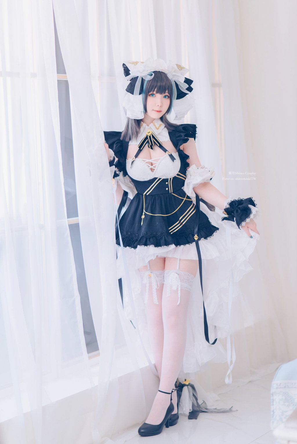 网紅Coser@霜月shimo 碧蓝航线 柴郡 [15P-17MB] 网红写真-第4张
