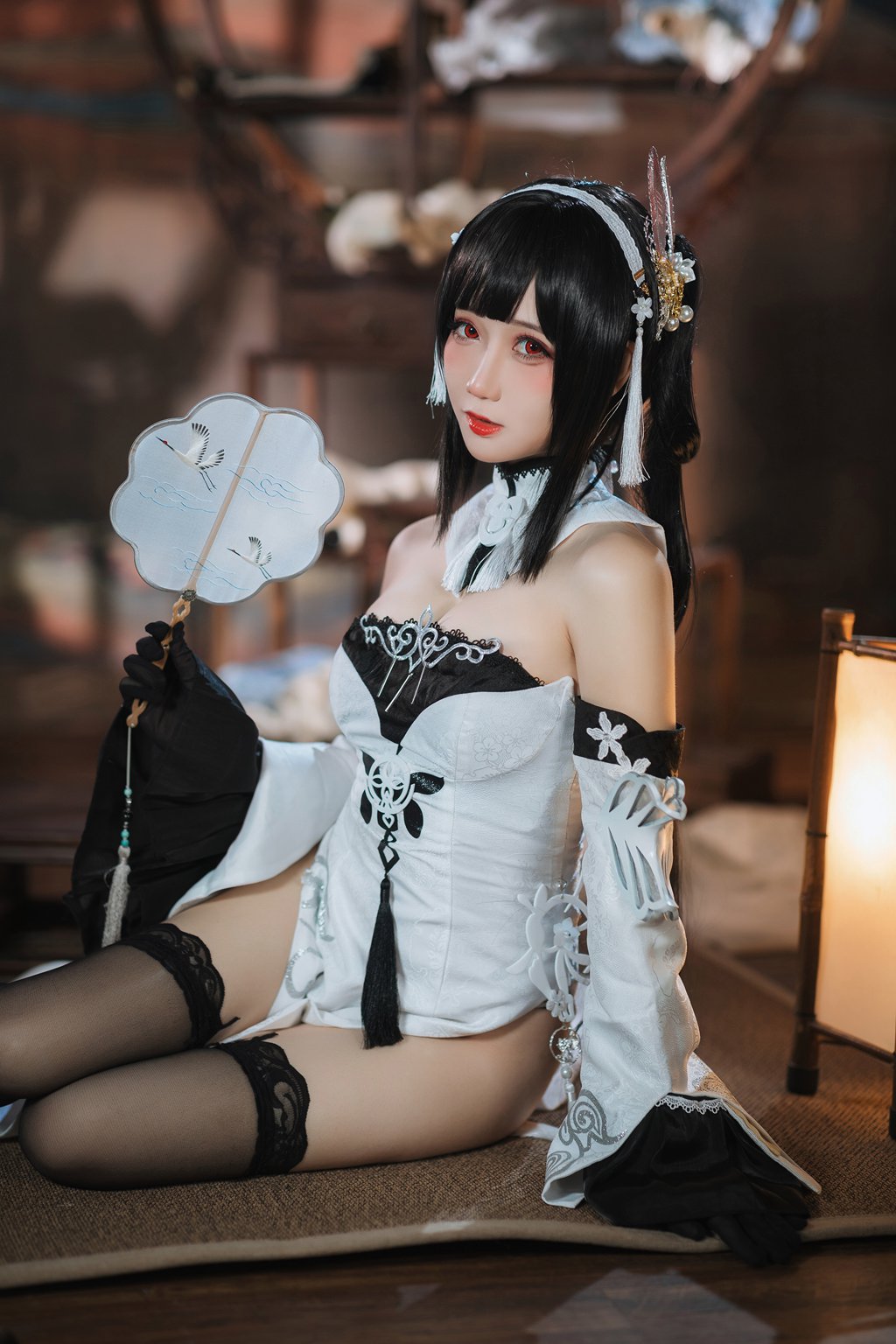 动漫博主@焖焖碳 碧蓝航线 鎮海 白黑礼服[23P-133M] 网红写真-第3张
