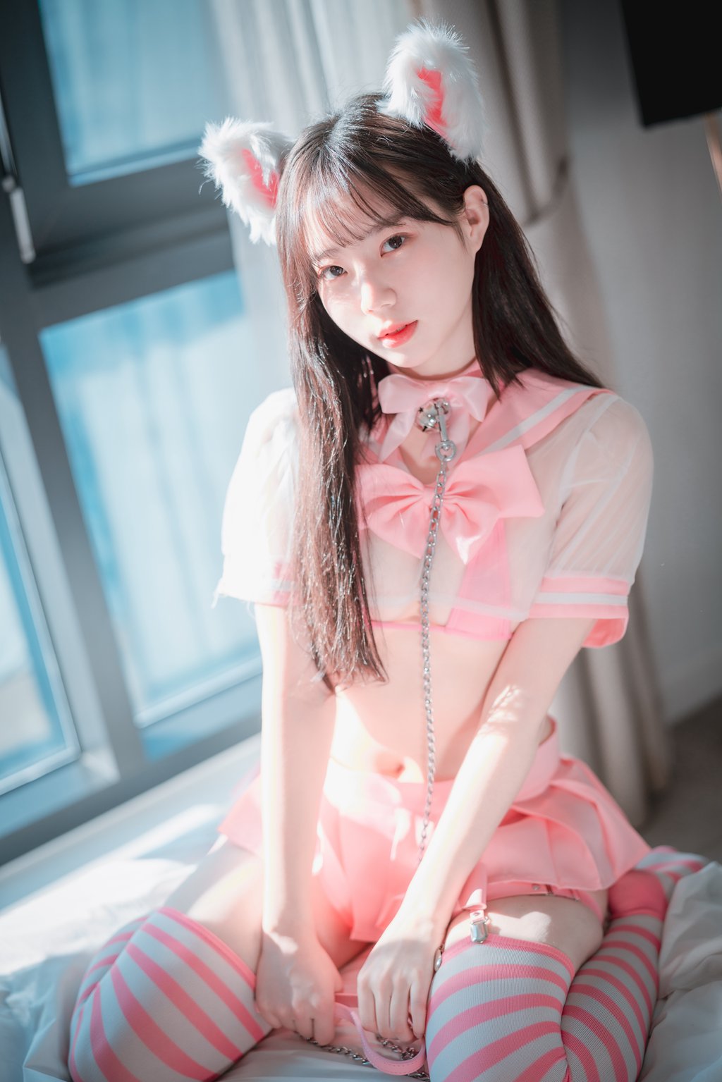 韩模写真@[DJAWA] NO.234 Myu_a – Catgirl in Pink [72P/892MB] 其它写真-第4张