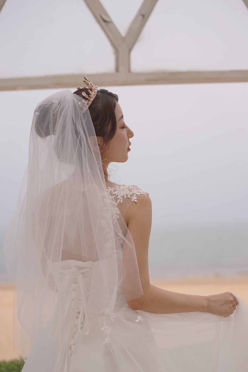 微博红人Coser@黑川 海岛之旅真爱版-婚纱[17P-136.8M] 网红写真-第3张
