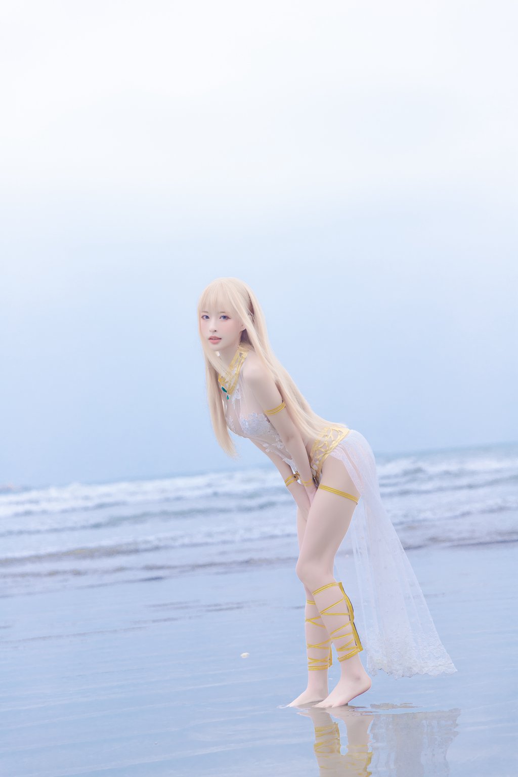 知名动漫博主@清水由乃 玛丽萝丝 白色泳衣 [33P-355MB] 网红写真-第3张