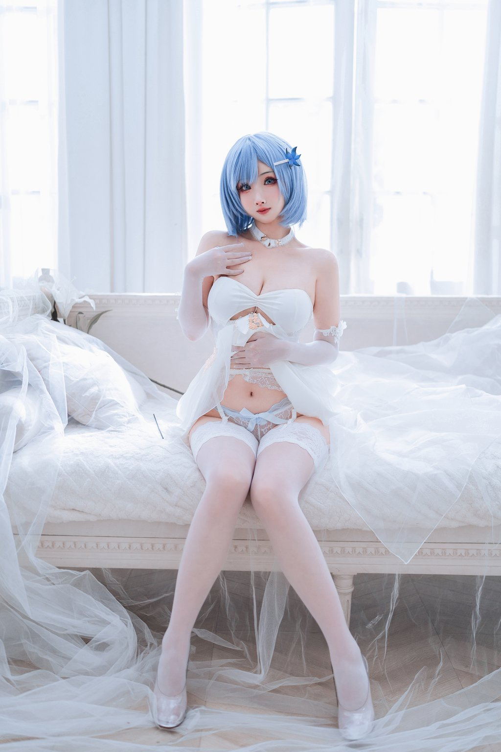 知名动漫Coser@rioko凉凉子 恰巴耶夫礼服 [41P/11V/544MB] 网红写真-第3张