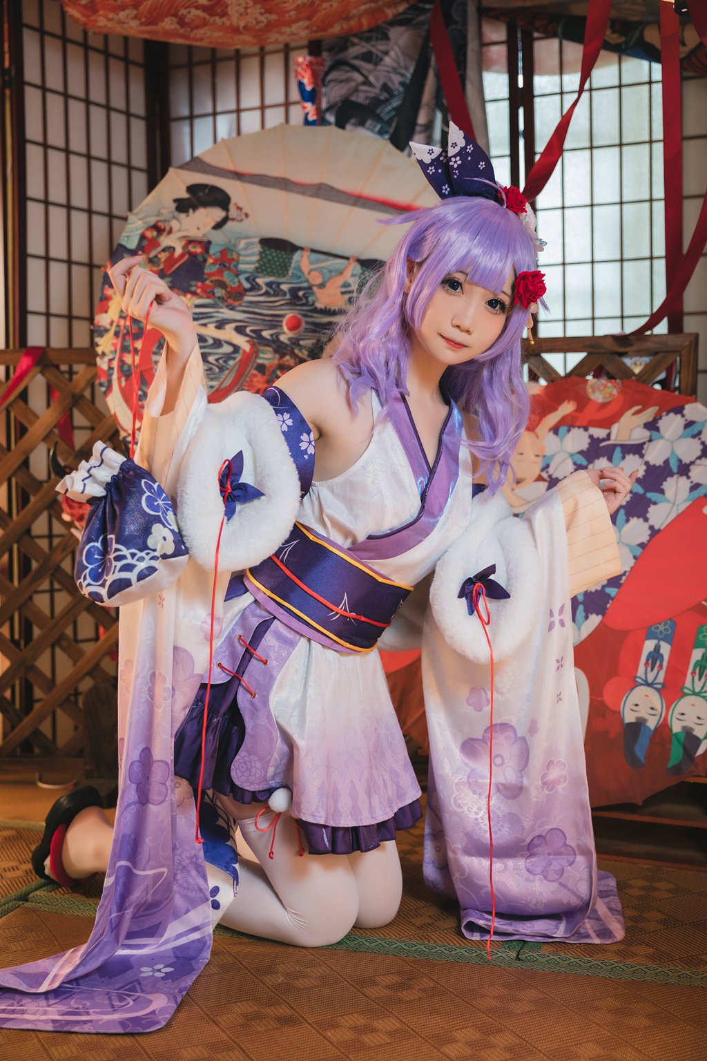 动漫博主@焖焖碳 独角兽和服[30P-124M] 网红写真-第2张