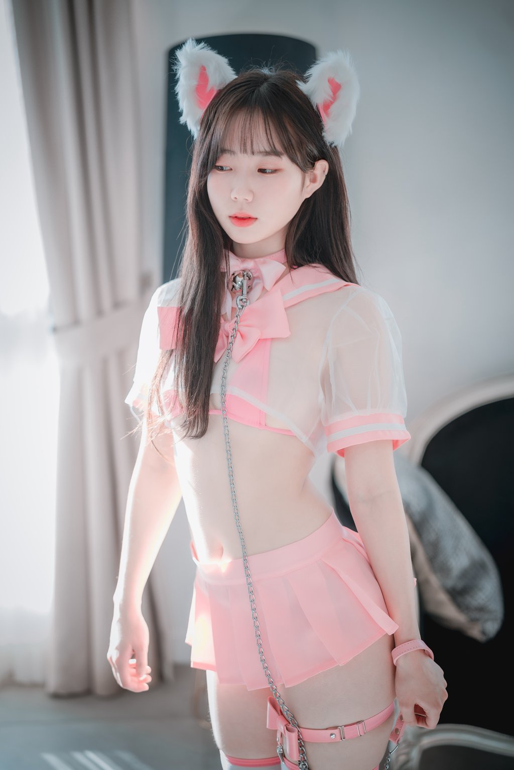 韩模写真@[DJAWA] NO.234 Myu_a – Catgirl in Pink [72P/892MB] 其它写真-第3张