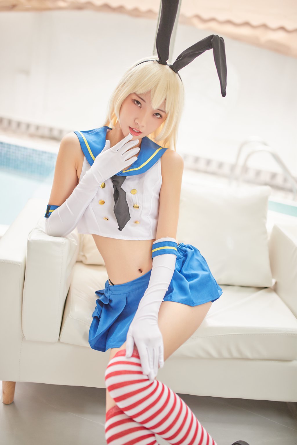 网紅Coser@西呱呀呀呀 –舰队少女 兔女郎[128P-1.92G] 网红写真-第2张