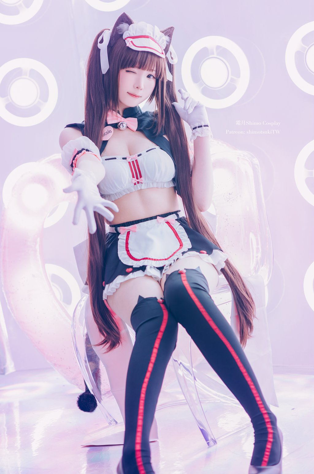 网紅Coser@霜月shimo  NEKOPARA 巧克力赛车服 [12P-170MB] 网红写真-第3张