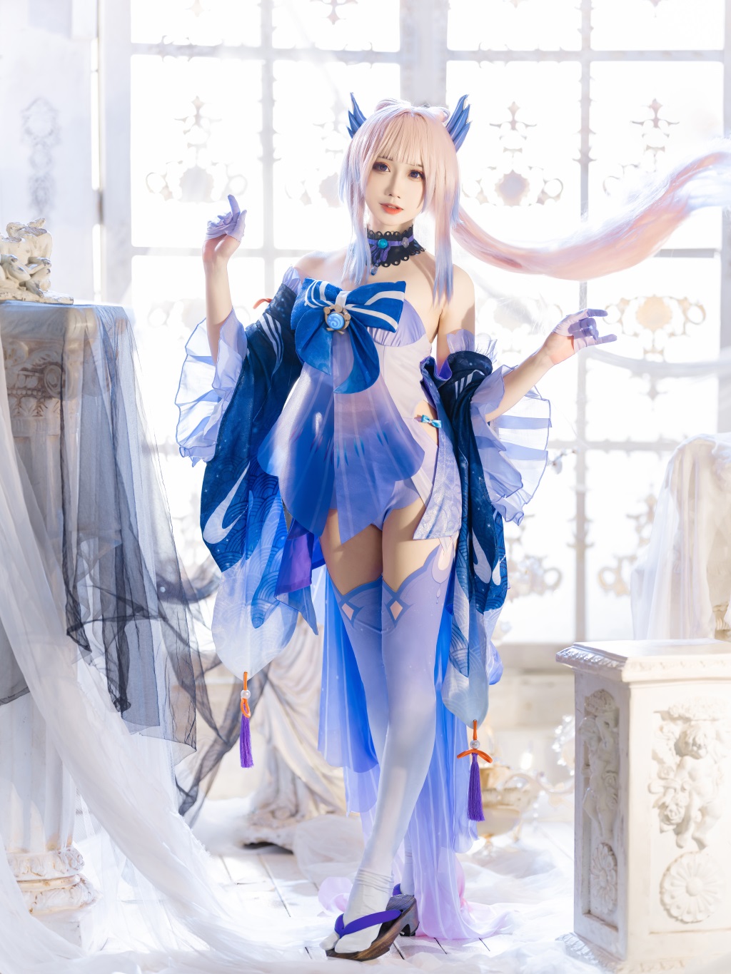 动漫博主@焖焖碳 珊瑚宮心海[15P-491M] 网红写真-第1张
