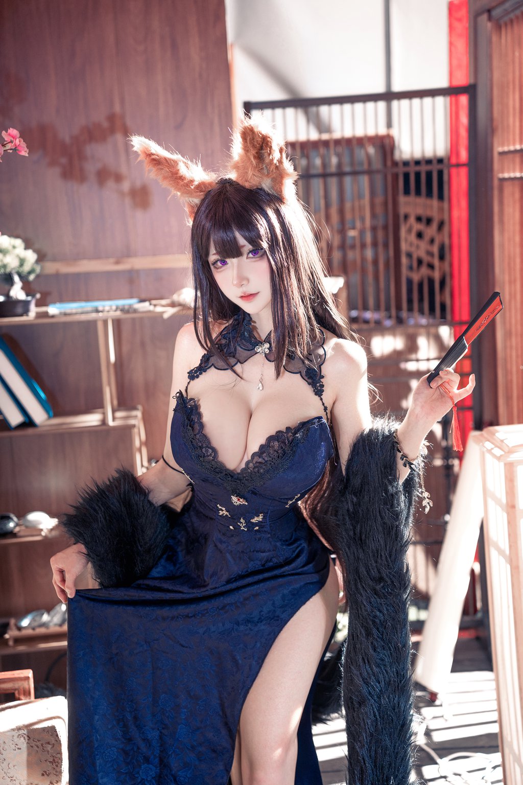 网红Coser@Seya-狮砸 –天城旗袍 [12P-213MB] 网红写真-第1张