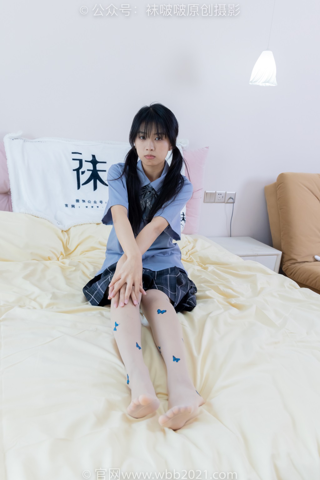 [BoBoSocks袜啵啵] NO.508 奶油-皮鞋、白棉袜、蝴蝶薄肉丝（脚尖微加固款）、jk制服（花絮版）[160P/1V/6.22G] 年费专享-第1张