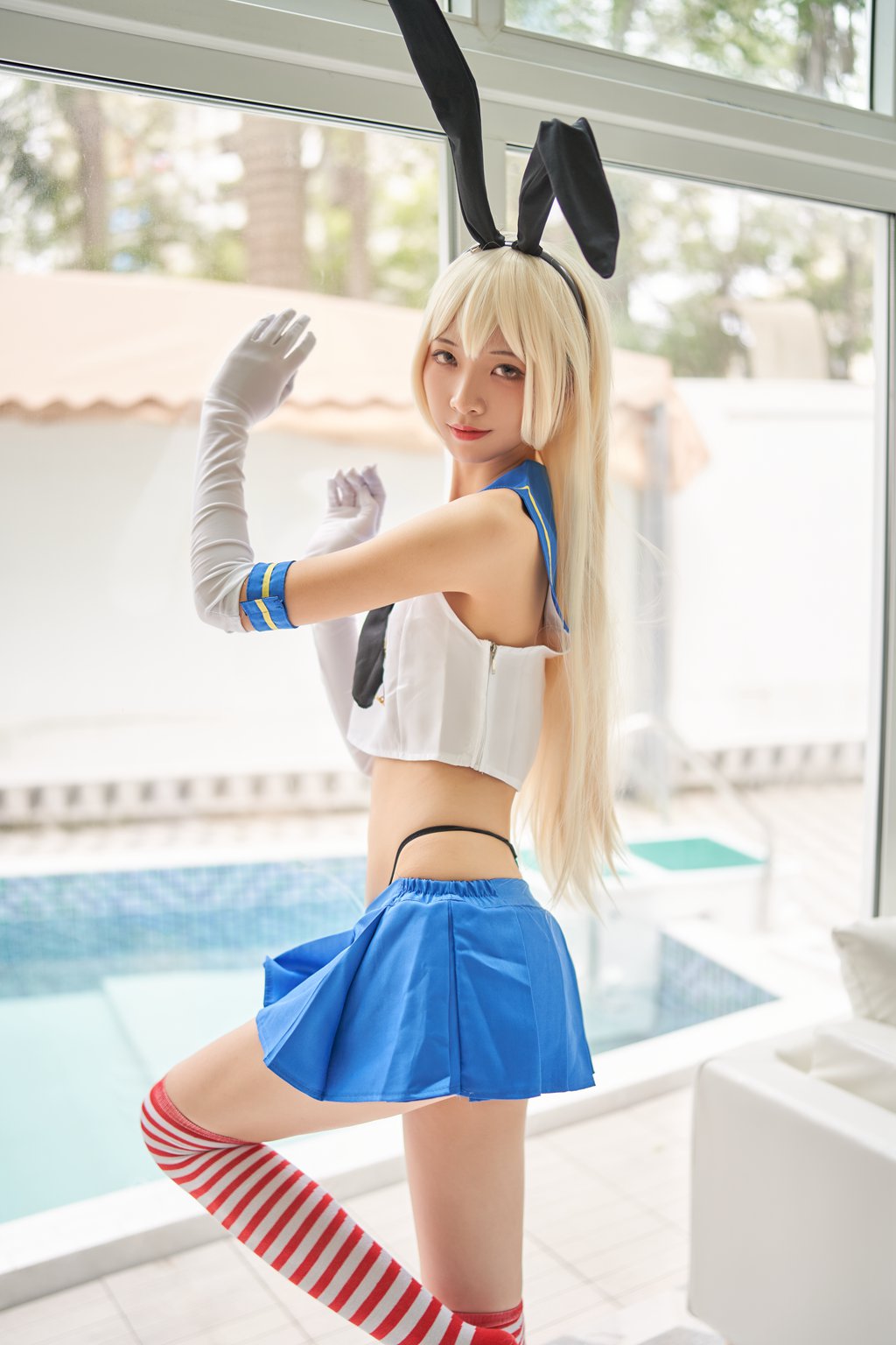 网紅Coser@西呱呀呀呀 –舰队少女 兔女郎[128P-1.92G] 网红写真-第1张