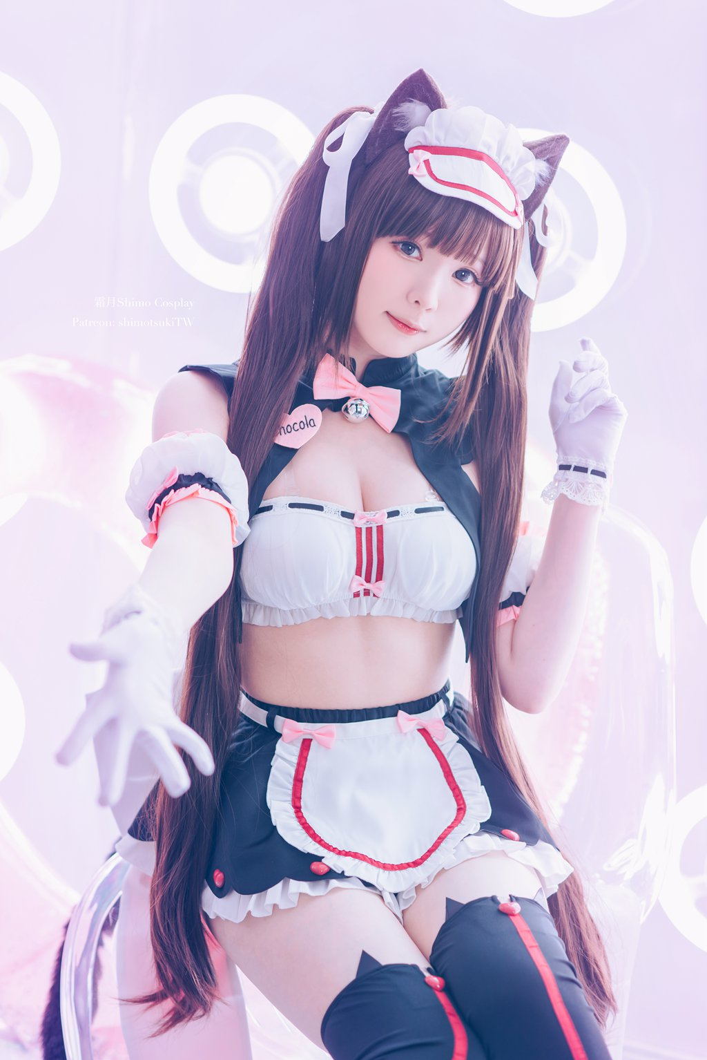 网紅Coser@霜月shimo  NEKOPARA 巧克力赛车服 [12P-170MB] 网红写真-第2张