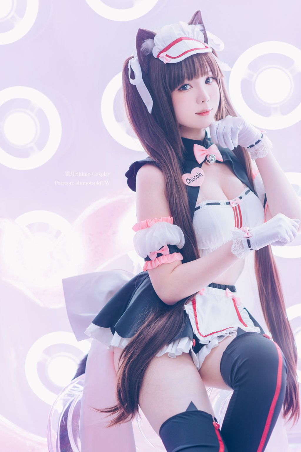 网紅Coser@霜月shimo  NEKOPARA 巧克力赛车服 [12P-170MB] 网红写真-第1张
