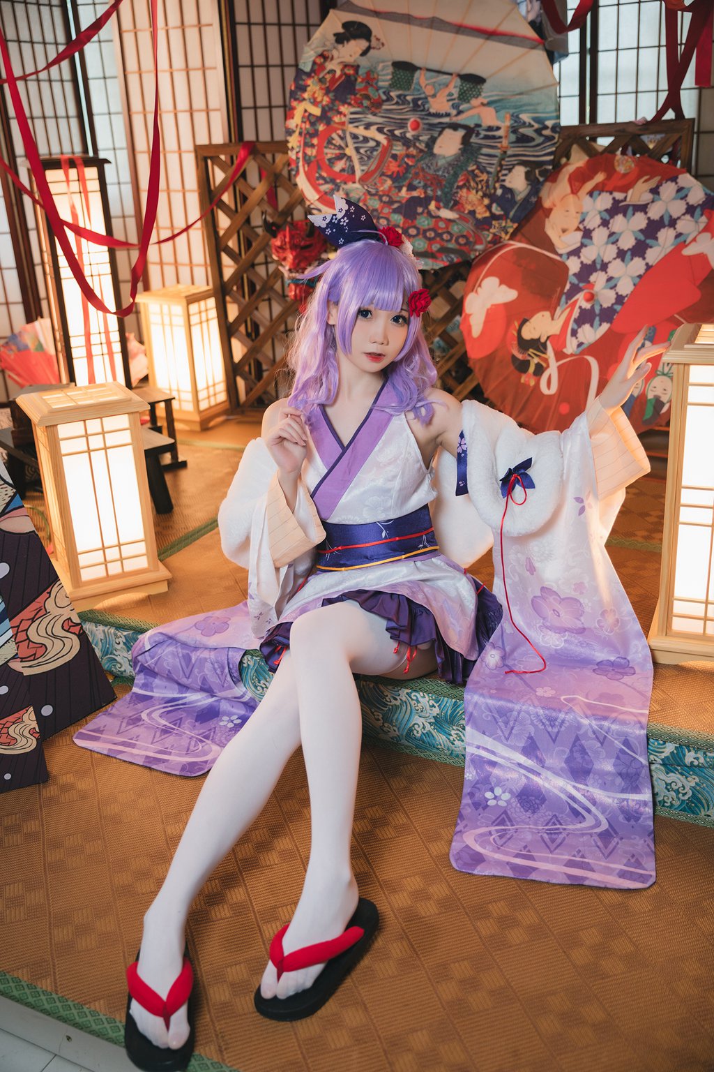 动漫博主@焖焖碳 独角兽和服[30P-124M] 网红写真-第3张