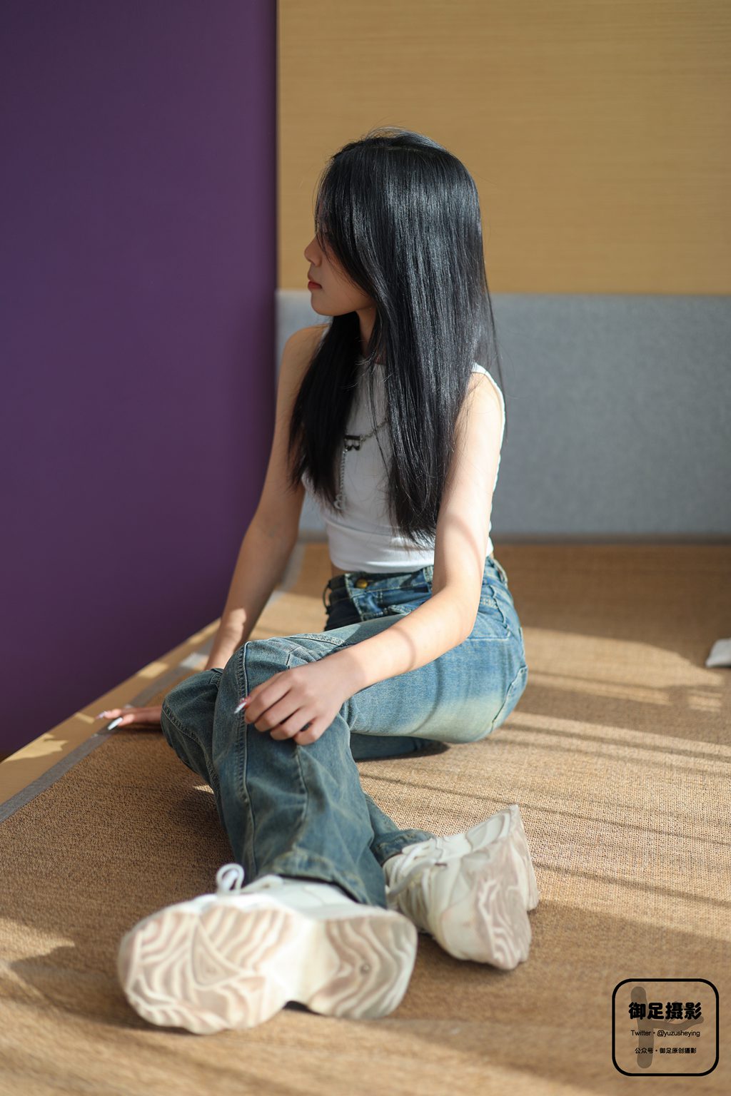 御足摄影 – NO.017 咖色袜裸足 [93P1V-3.26GB] 年费专享-第4张