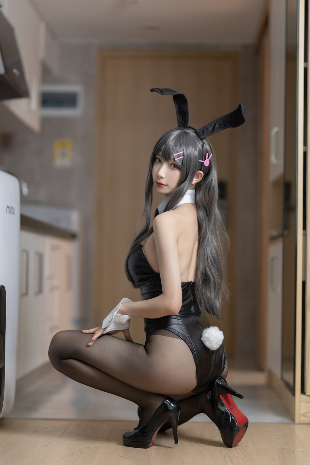 动漫博主@封疆疆 樱岛麻衣兔女郎 [40P-590MB] 网红写真-第4张