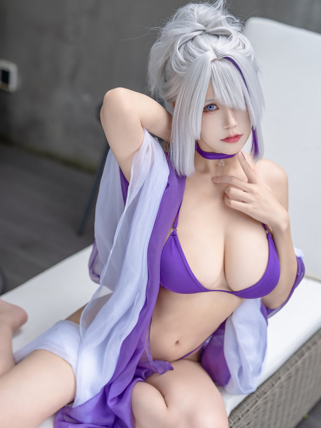 人气Coser@小仓千代w –Unzen bikini 云仙泳装[20P-78M] 网红写真-第4张