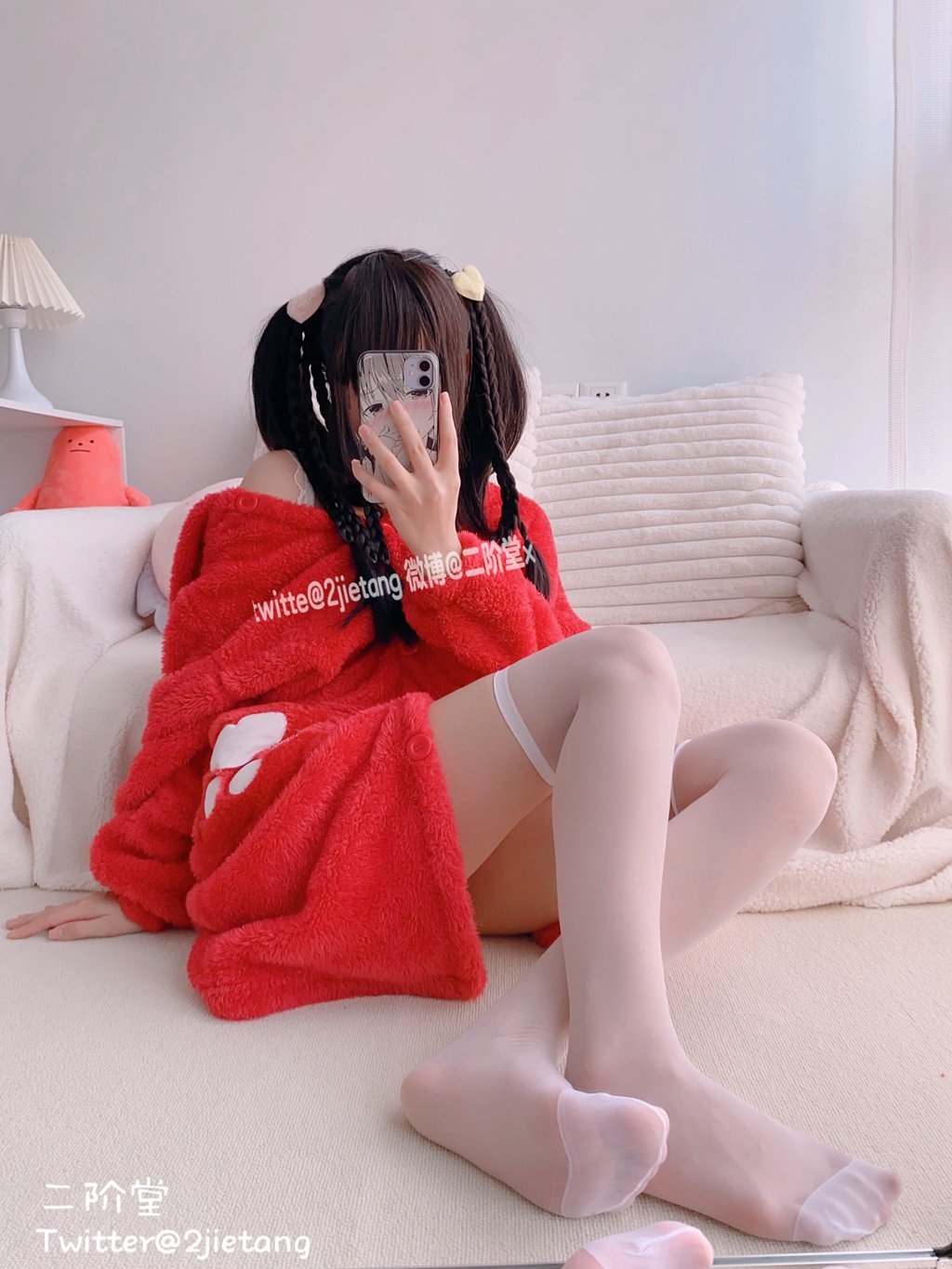 网紅Coser@二阶堂 (宅绘子)  红色熊衣[134P-1V-208M] 网红写真-第4张