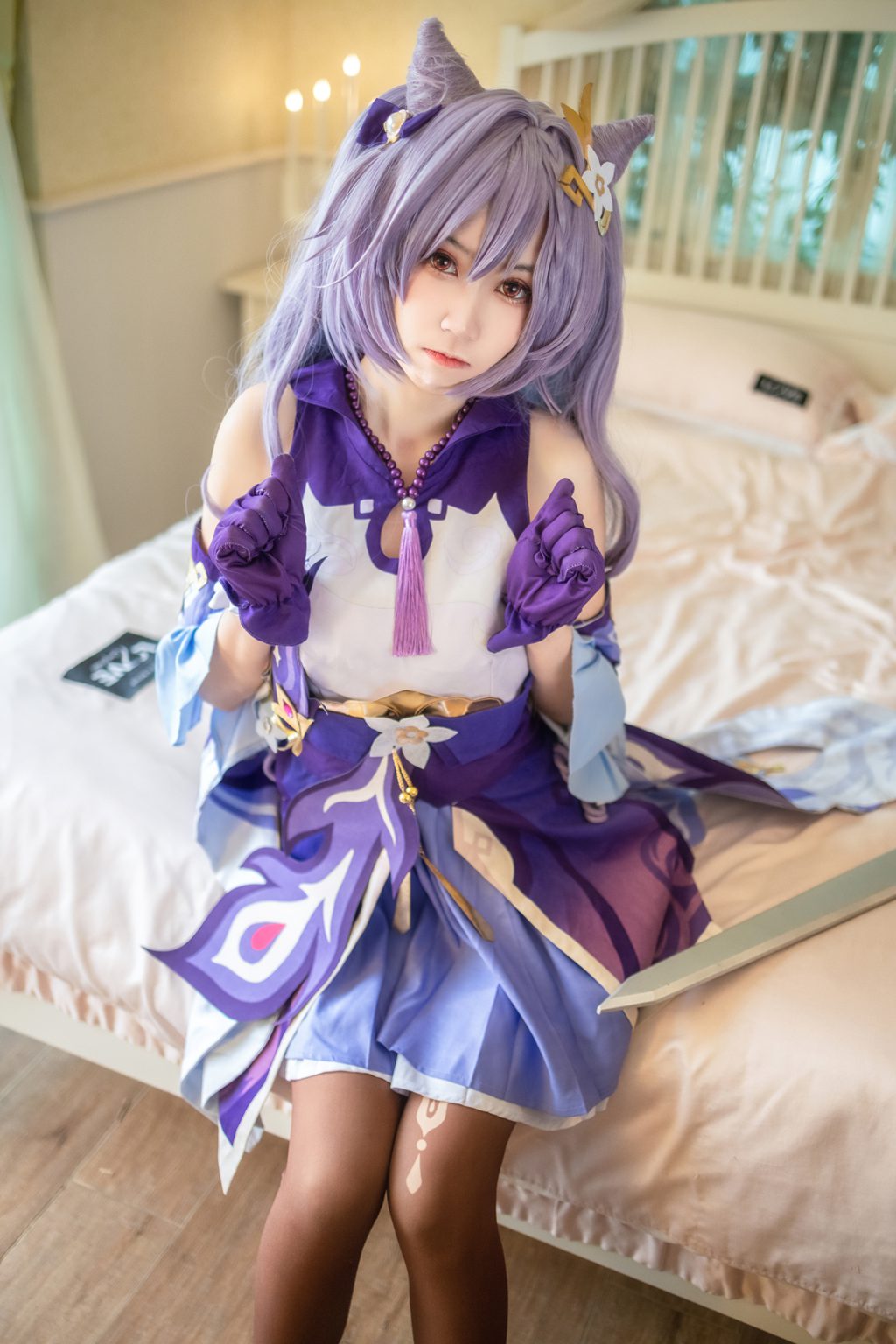 网红Coser@流年不停w – 刻晴[67P+2V-196.3M] 网红写真-第4张