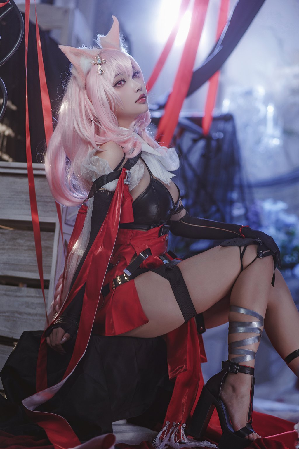动漫博主@宮本桜 –明日方舟 鸿雪[18P-215.8M] 网红写真-第4张