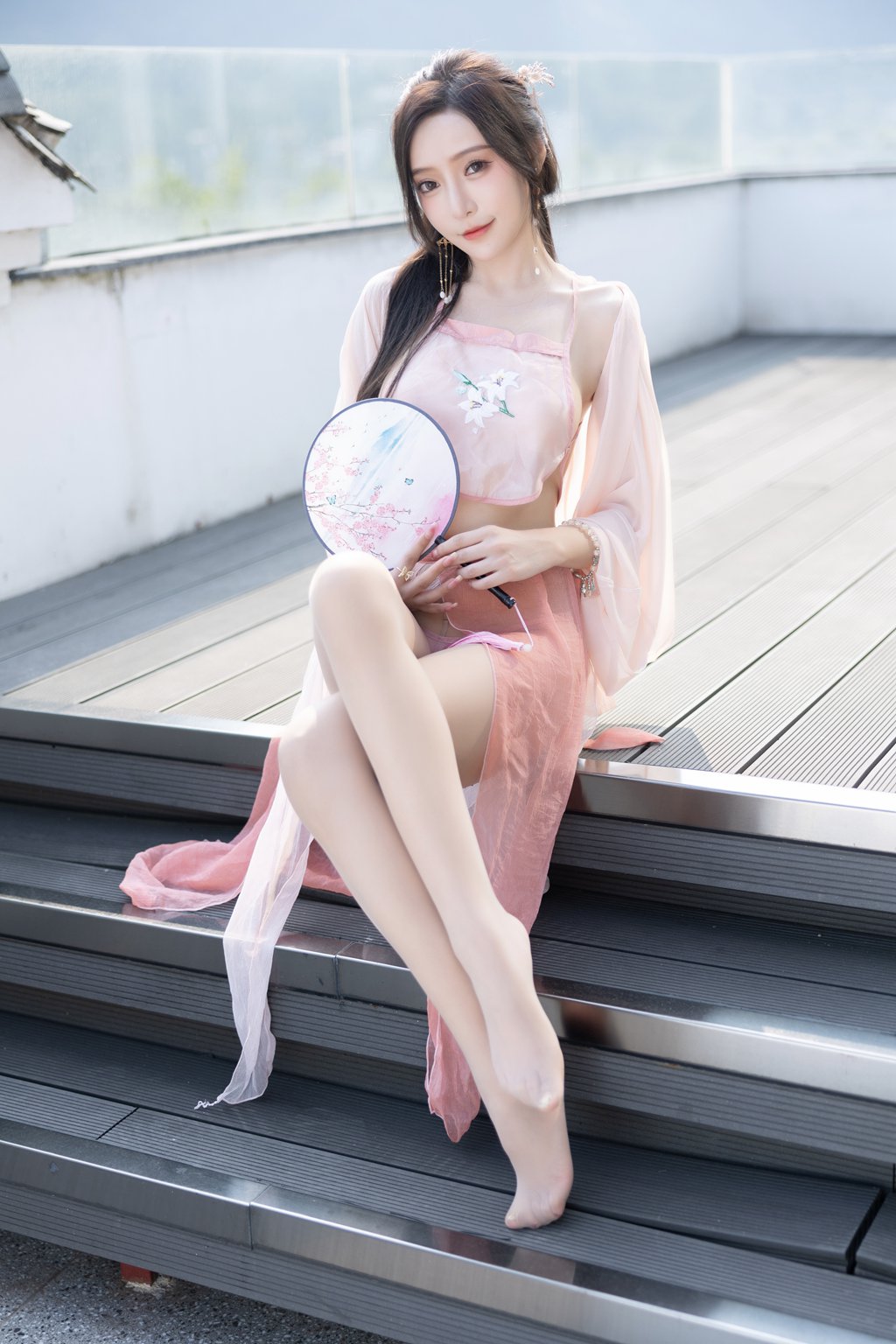 秀人模特@王馨瑶Yanni –粉色古装[100P/504MB] 年费专享-第4张