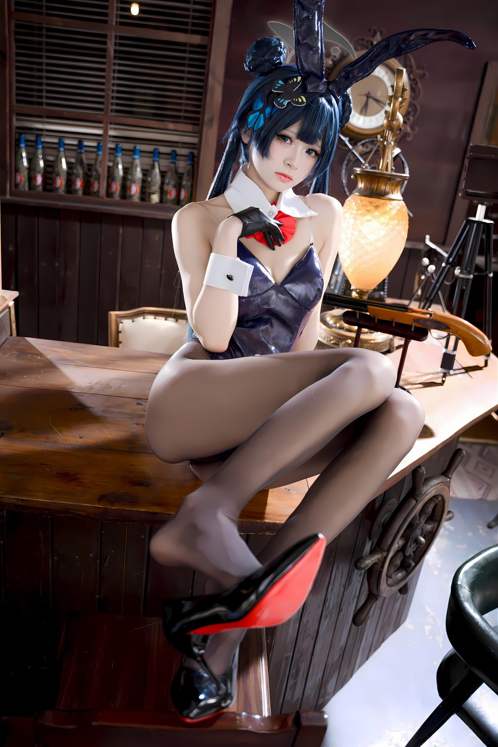 人气Coser@九柒喵 妃咲兔女郎[59P-322M] 网红写真-第3张