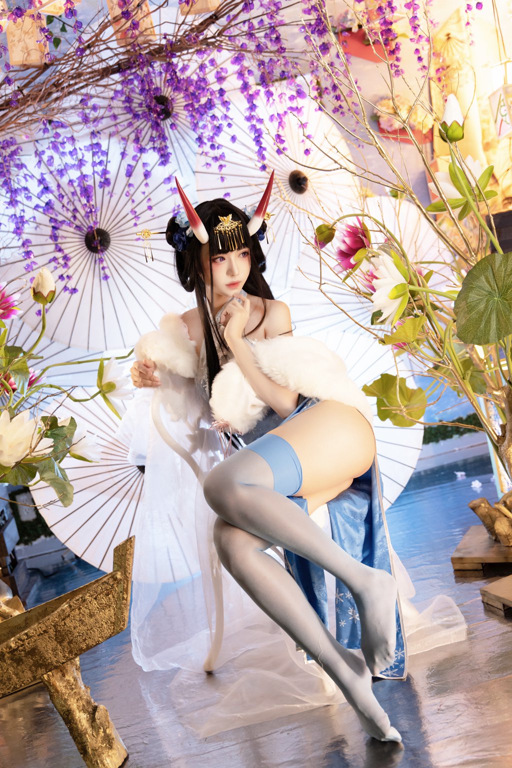 人气动漫Coser@Shika小鹿鹿 能代旗袍 [19P-532MB] 网红写真-第4张