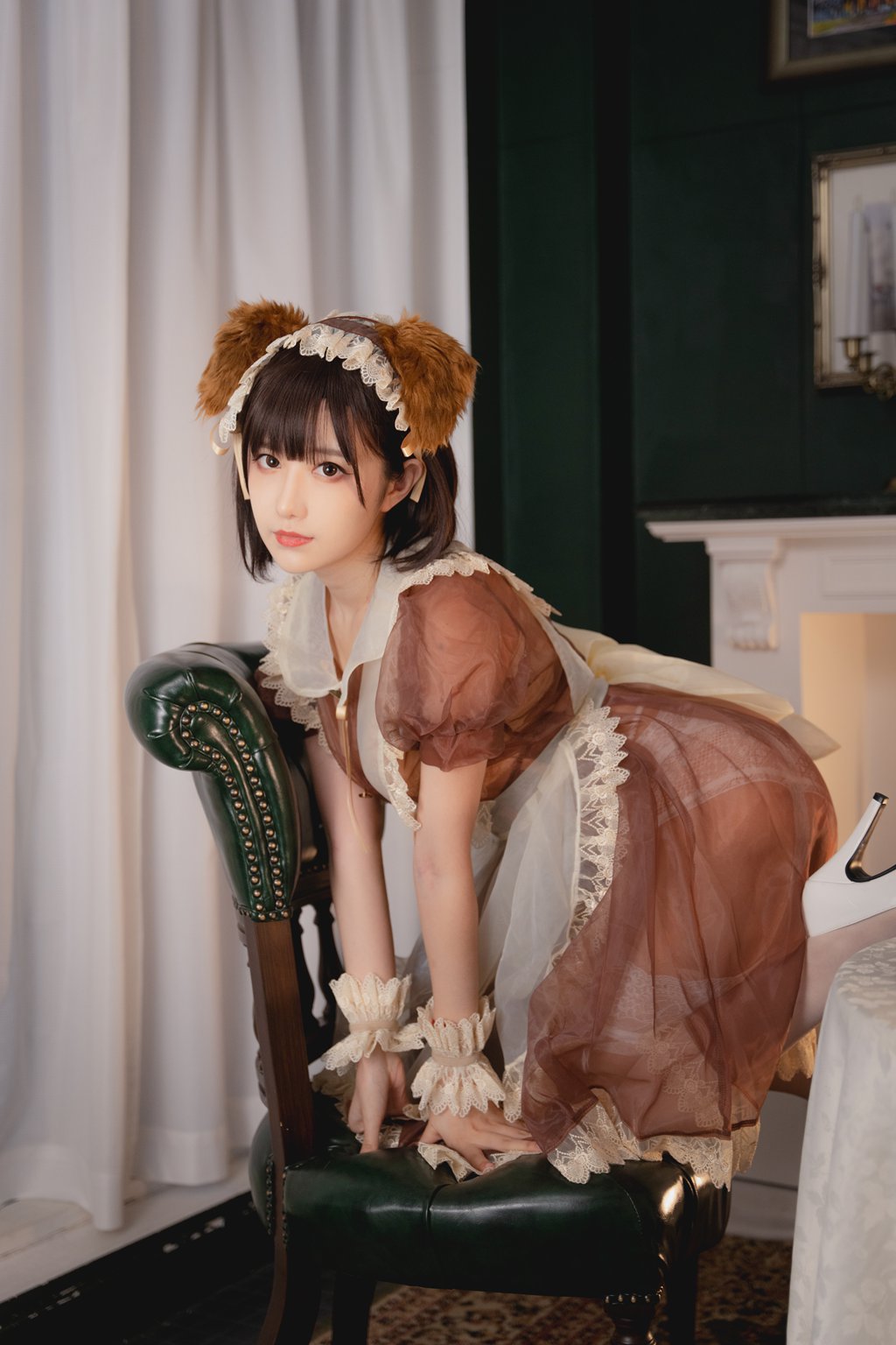 人气动漫Coser@Shika小鹿鹿 透明女仆 [22P-438MB] 网红写真-第3张