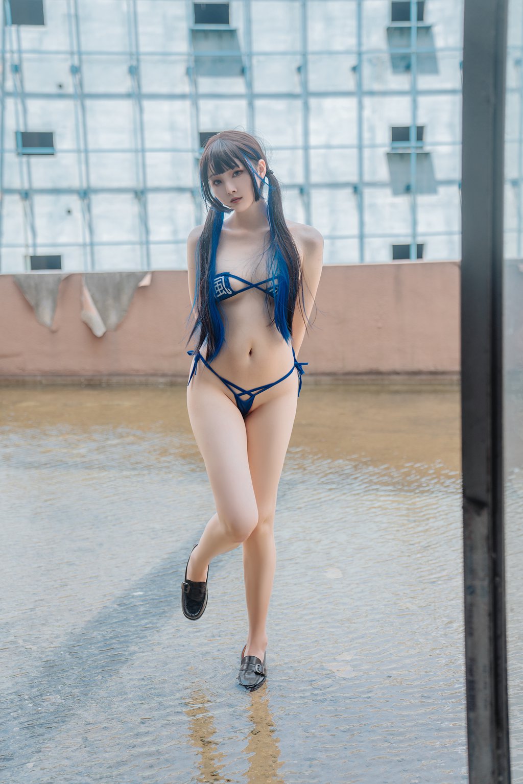动漫博主@Natsuko_夏夏子  废墟风纪委员[46P-371.9M] 网红写真-第3张