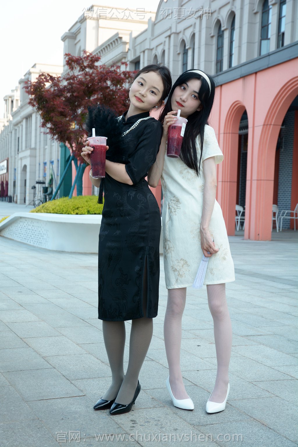 [初夏女神] NO.286 柒柒&双双~《黑白旗袍》自留洋晚清后，改变她的温婉 [140P/1V/4.17GB] 其它写真-第3张