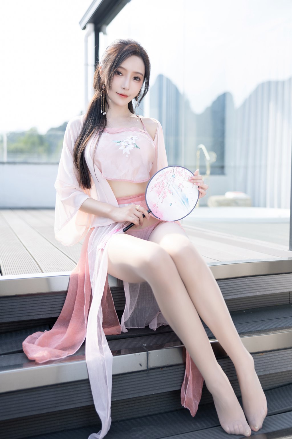 秀人模特@王馨瑶Yanni –粉色古装[100P/504MB] 年费专享-第3张