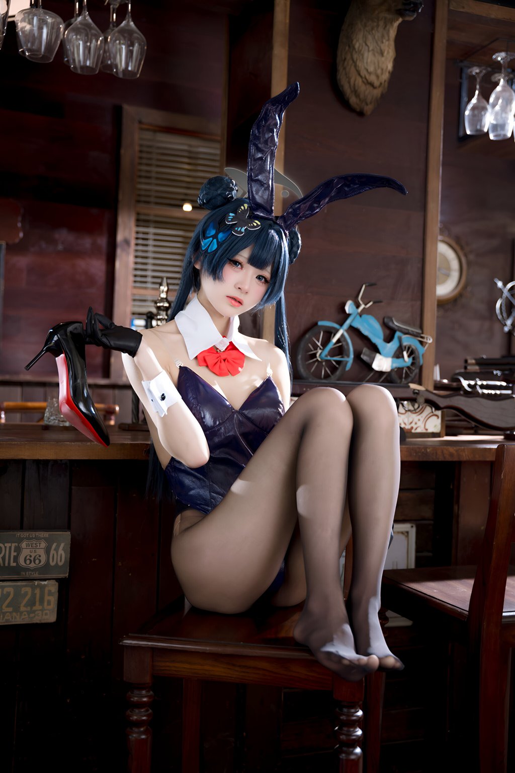 人气Coser@九柒喵 妃咲兔女郎[59P-322M] 网红写真-第2张