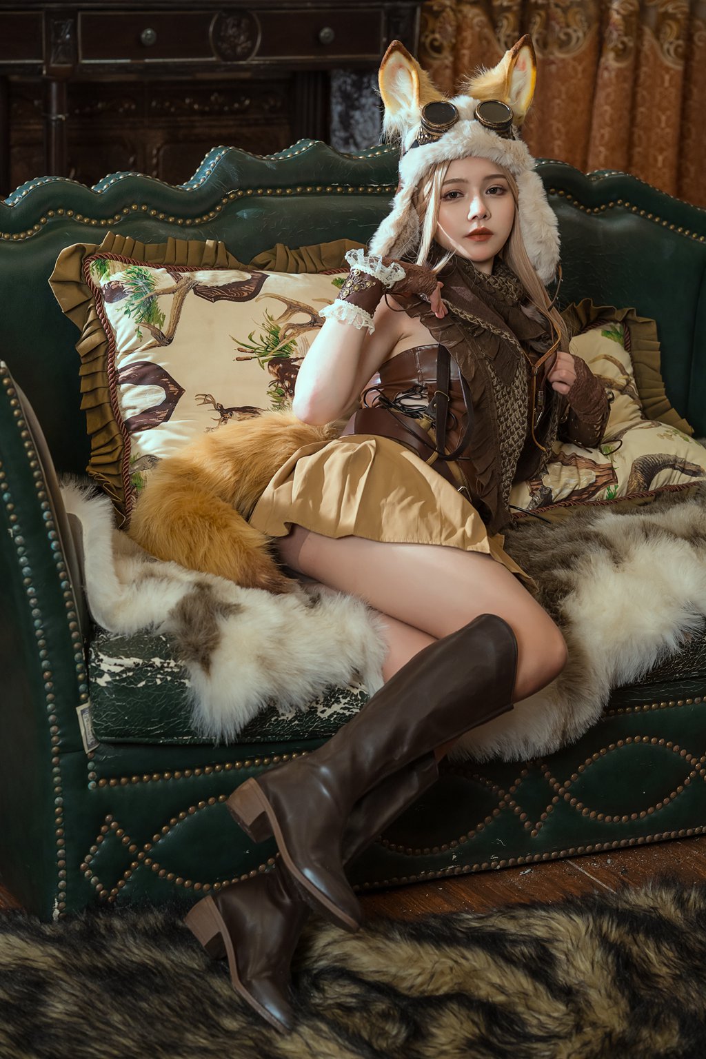 网紅Coser@七月喵子-幻想兽娘集-月食本-波克塔耶子[25P-302.2M] 网红写真-第2张
