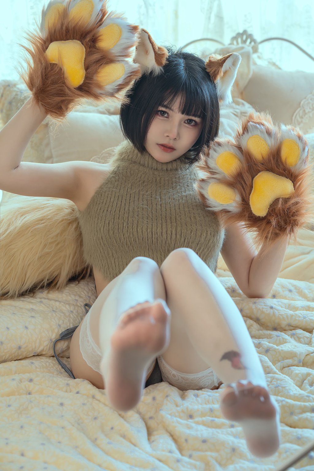 网紅Coser@七月喵子-幻想兽娘集-日食本-牙牙[26P-271.3M] 网红写真-第2张