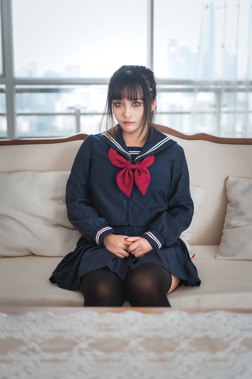 网紅Coser@洛璃 LoLiSAMA  JK[62P-815M] 网红写真-第2张