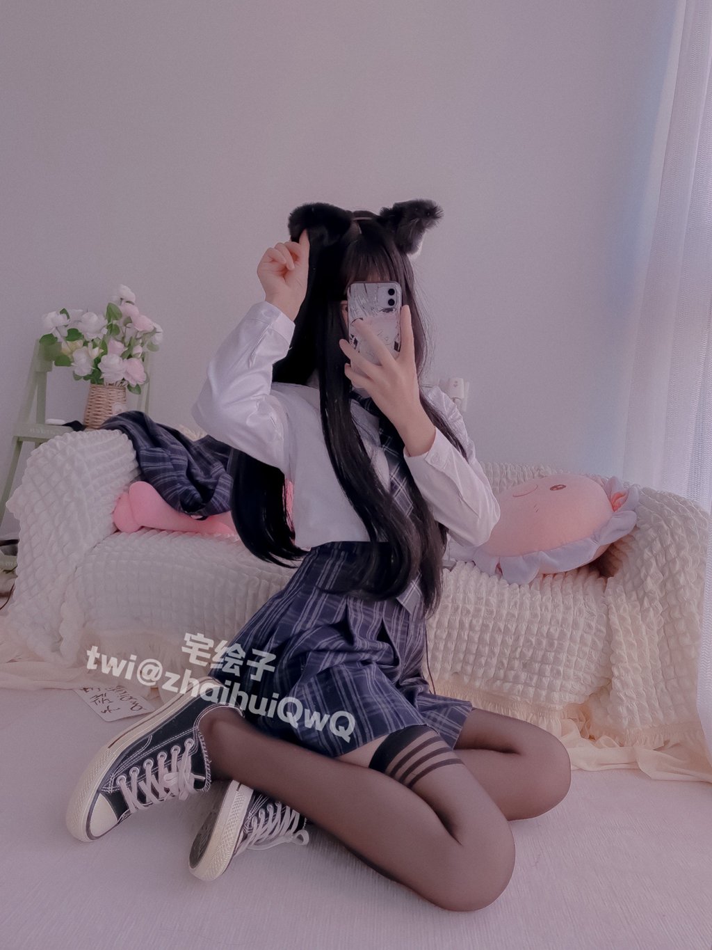 网紅Coser@二阶堂 (宅绘子) JK校服[86P-2V-116.4M] 网红写真-第2张