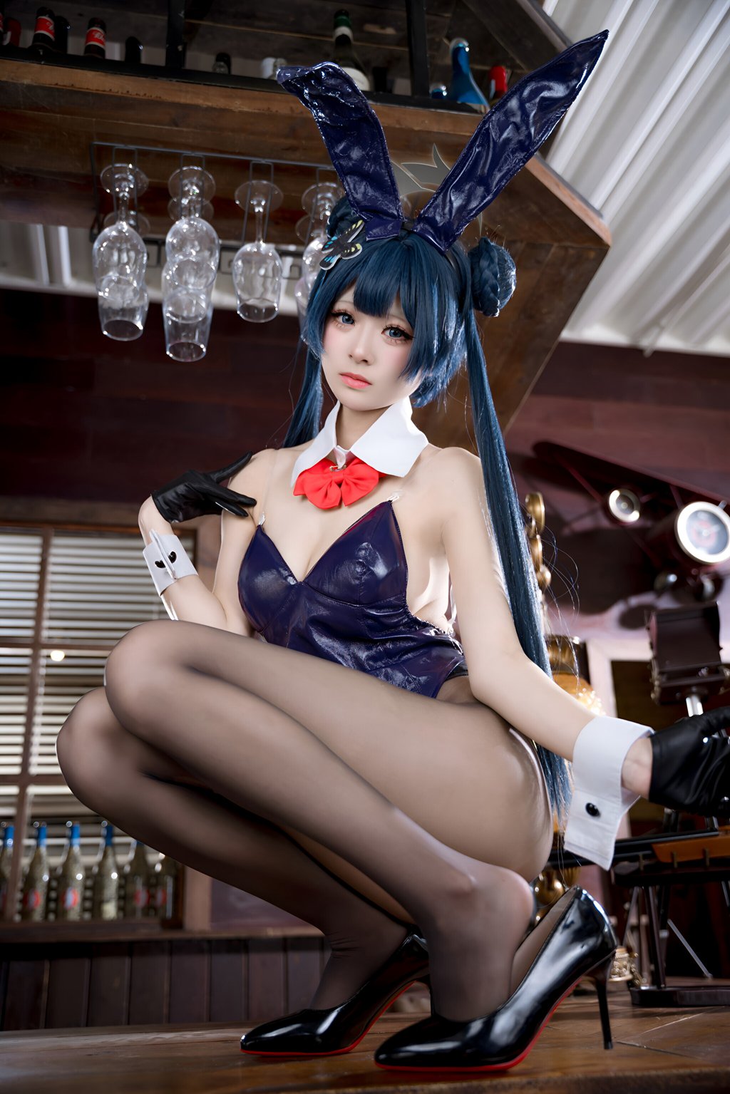 人气Coser@九柒喵 妃咲兔女郎[59P-322M] 网红写真-第1张
