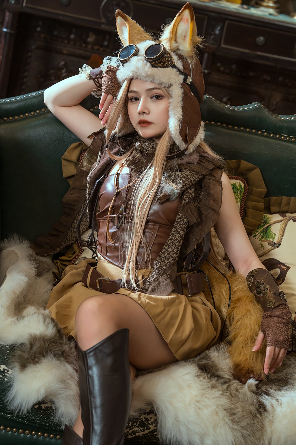 网紅Coser@七月喵子-幻想兽娘集-月食本-波克塔耶子[25P-302.2M] 网红写真-第1张