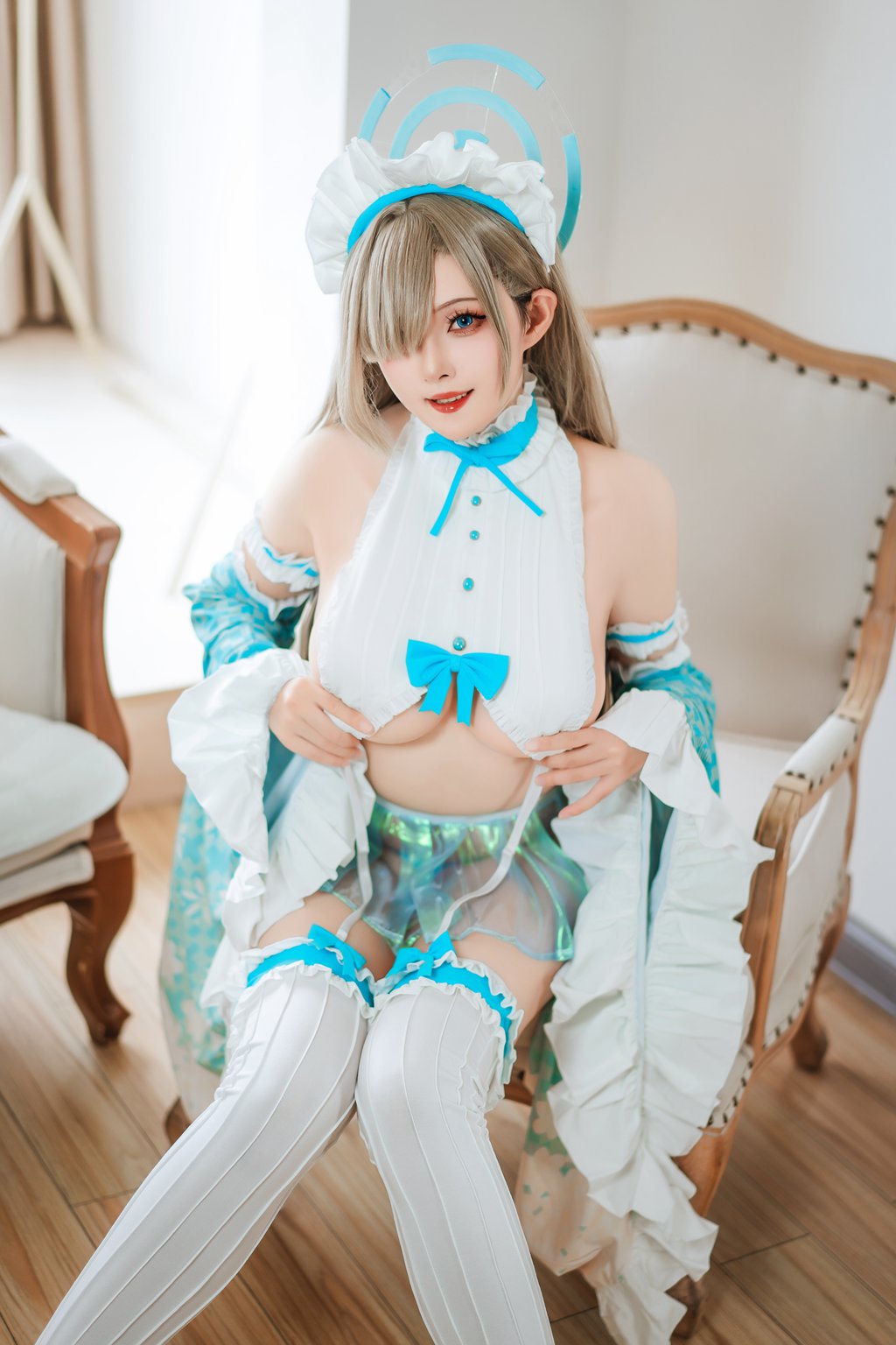 动漫博主@Natsuko_夏夏子 之濑明日奈女仆同人 [70P5V-465MB] 网红写真-第1张