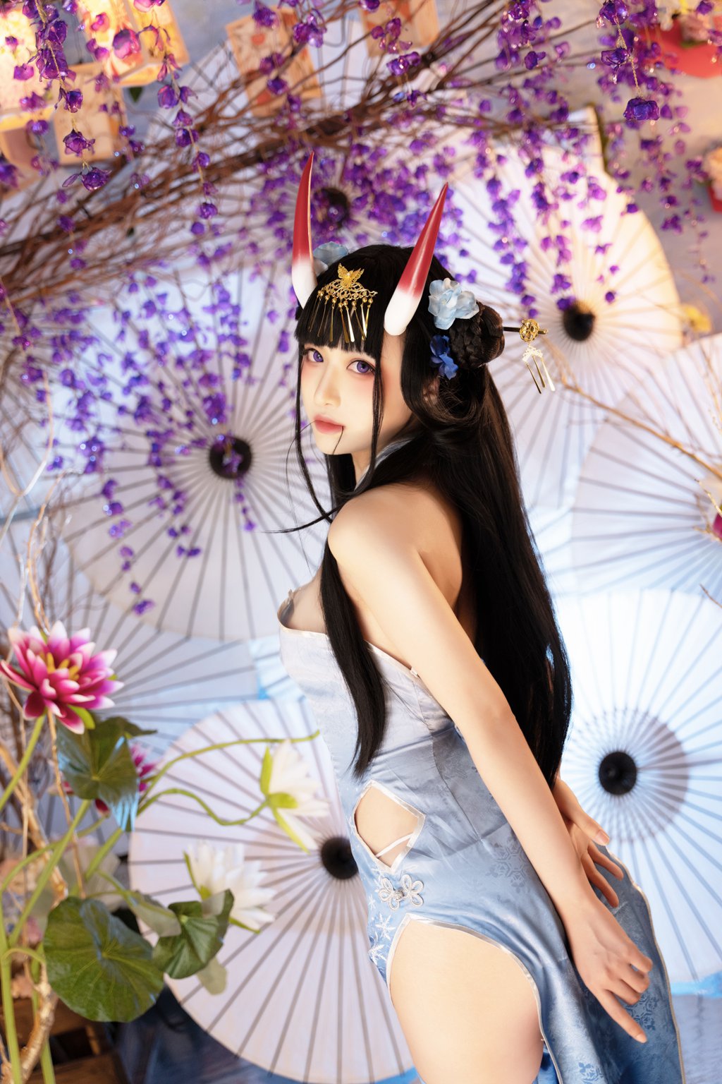 人气动漫Coser@Shika小鹿鹿 能代旗袍 [19P-532MB] 网红写真-第2张