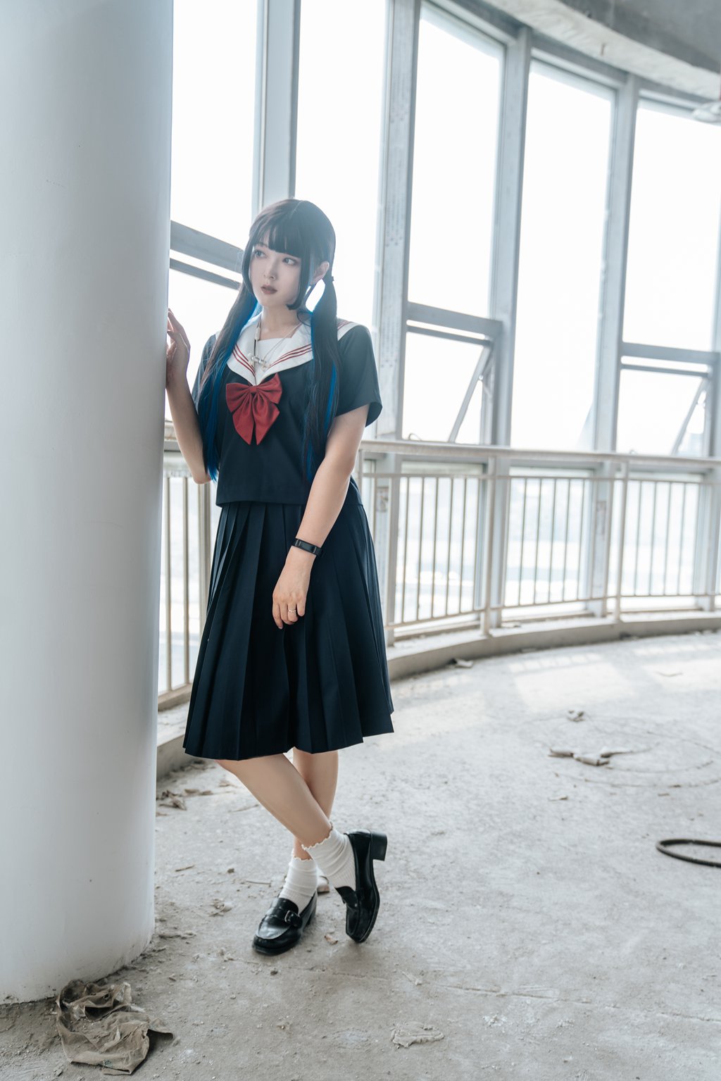 动漫博主@Natsuko_夏夏子  废墟风纪委员[46P-371.9M] 网红写真-第1张