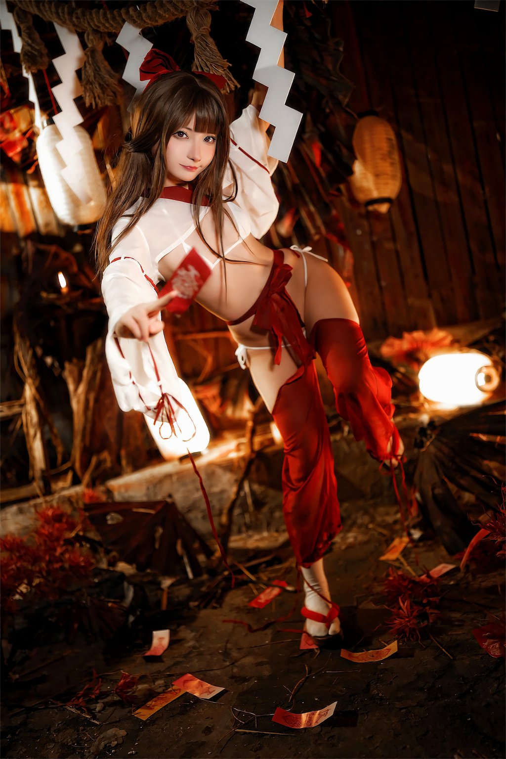 动漫博主@是三不是世w 祈福巫女[43P-183.1M] 网红写真-第1张