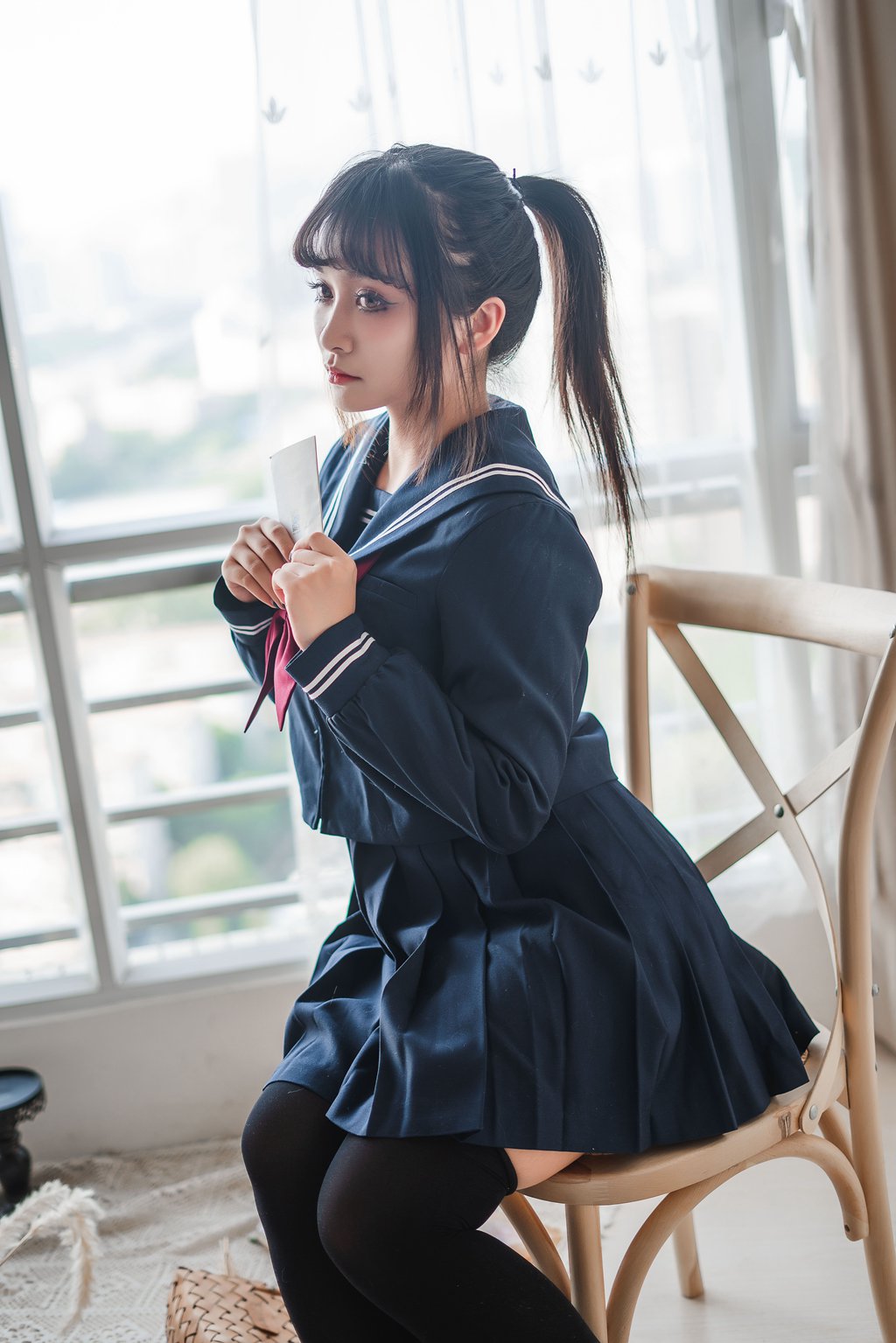 网紅Coser@洛璃 LoLiSAMA  JK[62P-815M] 网红写真-第1张