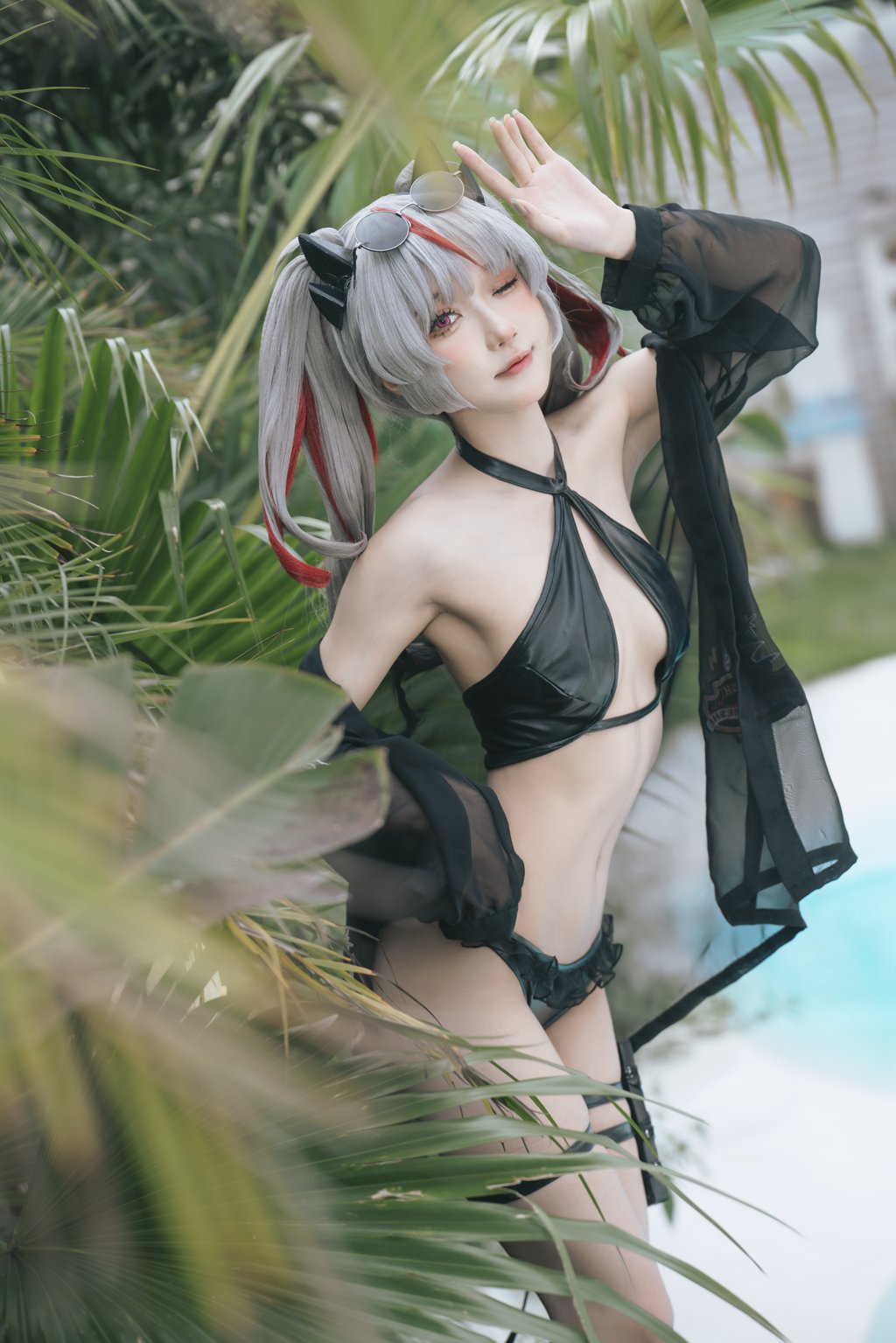 动漫博主@阿包也是兔娘 碧蓝航线阿诺德[38P-161.3M] 网红写真-第1张
