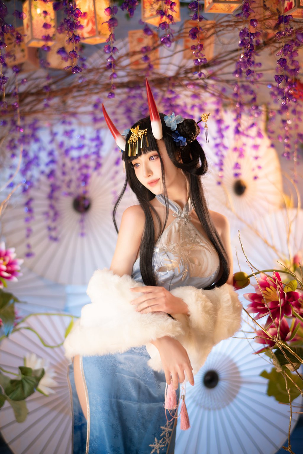人气动漫Coser@Shika小鹿鹿 能代旗袍 [19P-532MB] 网红写真-第1张
