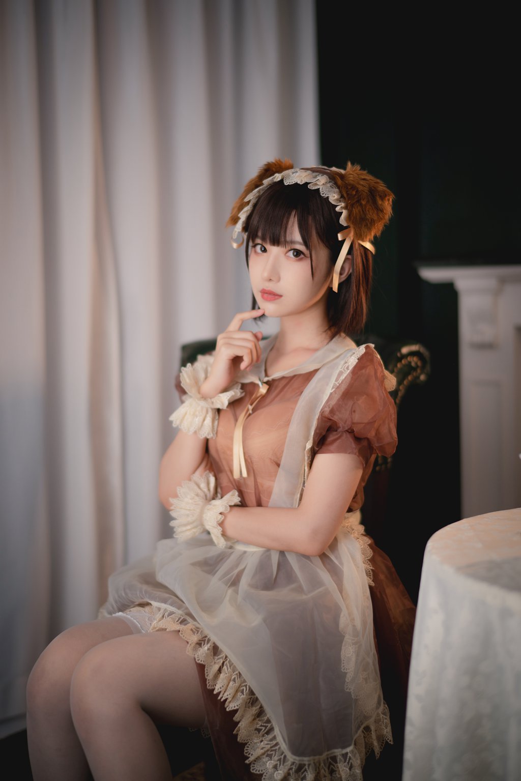 人气动漫Coser@Shika小鹿鹿 透明女仆 [22P-438MB] 网红写真-第1张