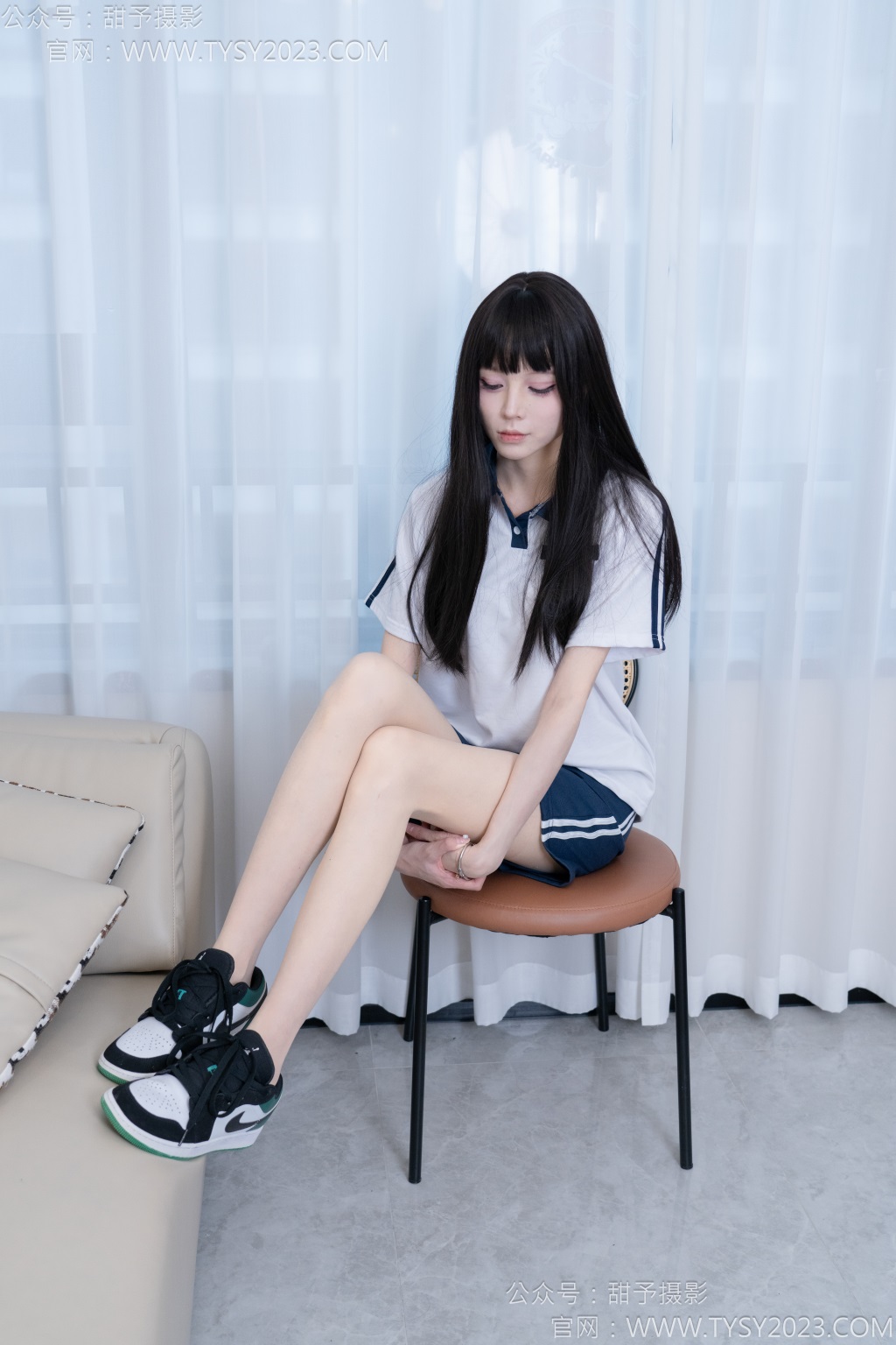 [甜予摄影] NO.176 珞珞-板鞋、薄肉丝（脚尖加固）（完整版）[134P/2V/9.98G] 年费专享-第1张