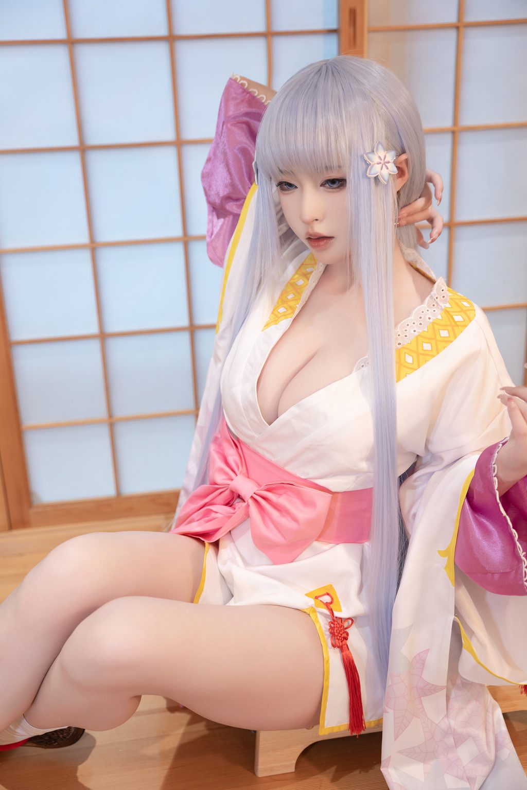 知名动漫博主@清水由乃 雪女 [58P-1.40GB] 网红写真-第4张